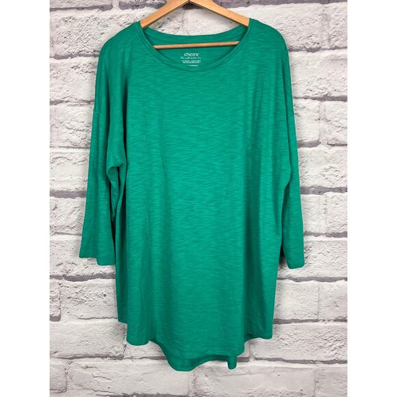 Chicos Womens XL The Ultimate Tee Soft Modal Minimalist Casual Comfort Tunic - Picture 3 of 10
